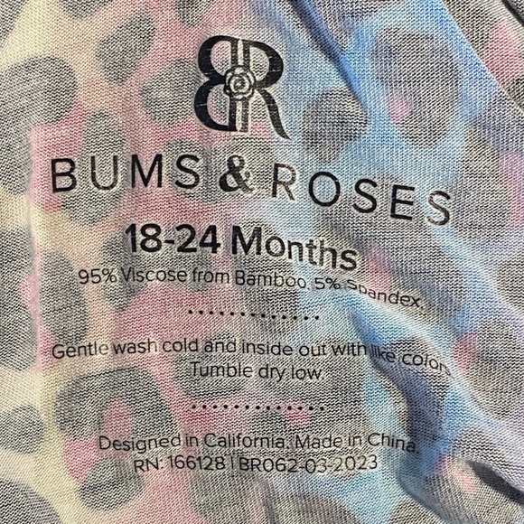 Bums & Roses Roarin' Rainbow Ruffled Bubble Romper - Picture 2 of 4